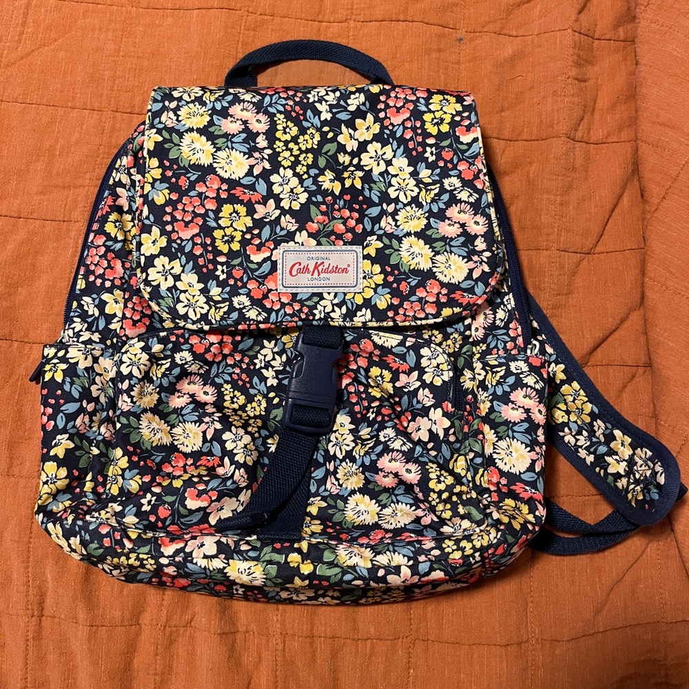 Blue Floral Backpack